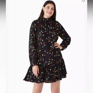 Kate Spade String Lights Shift Holiday Dress